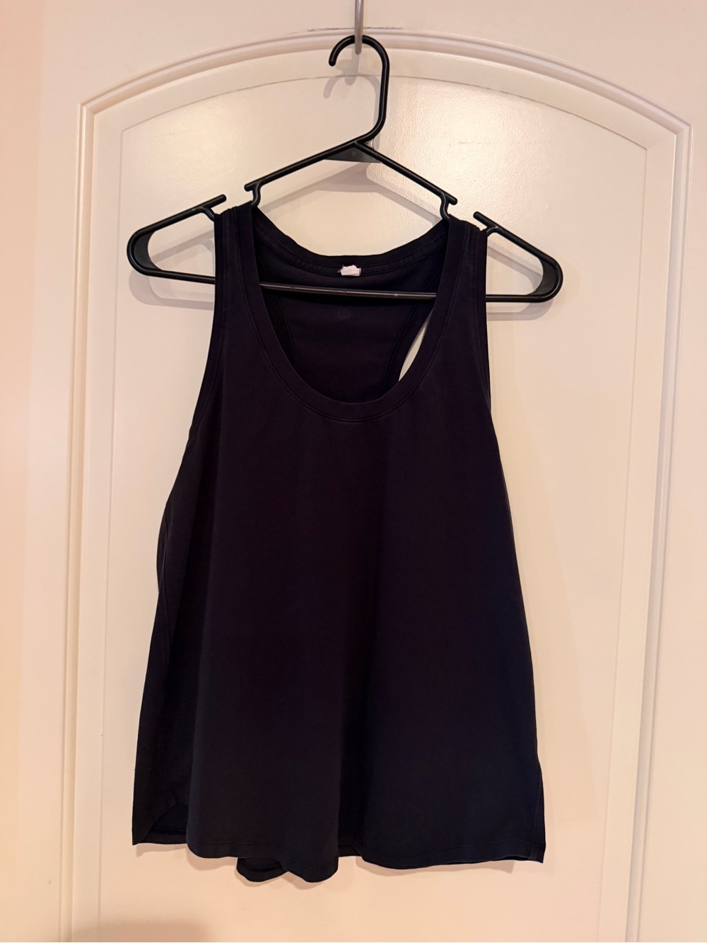 Lululemon Black Women's Racerback Tank Top cotton in a size 8 in excellent used